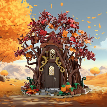 Woodland Elf House Autumn MOC Building Kit - 3