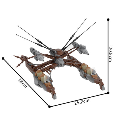 wookie catamaran building kit | star wars | moc-231167 - 4