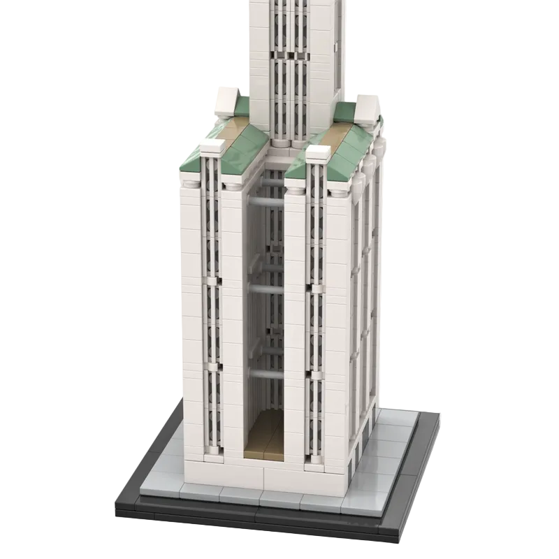 Woolworth Building Brick Kit | 1:800 Scale | LEGO-Compatible MOC - 2