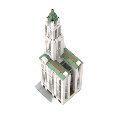 Woolworth Building Brick Kit | 1:800 Scale | LEGO-Compatible MOC - 3