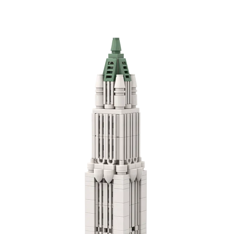 Woolworth Building Brick Kit | 1:800 Scale | LEGO-Compatible MOC - 4