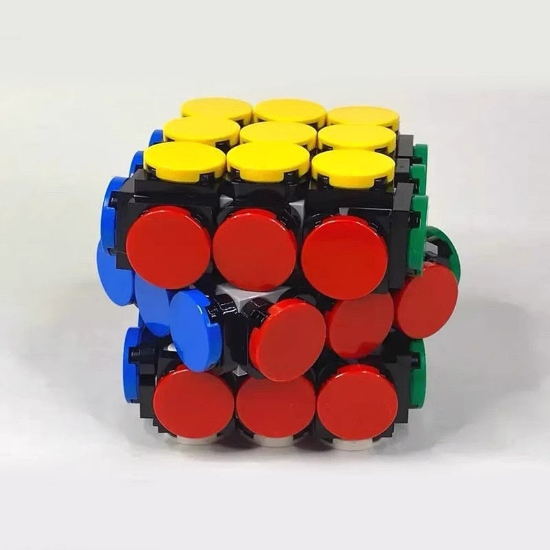 Working Rotating Magic Cube MOC Building Kit | Interactive Puzzle Model - 3