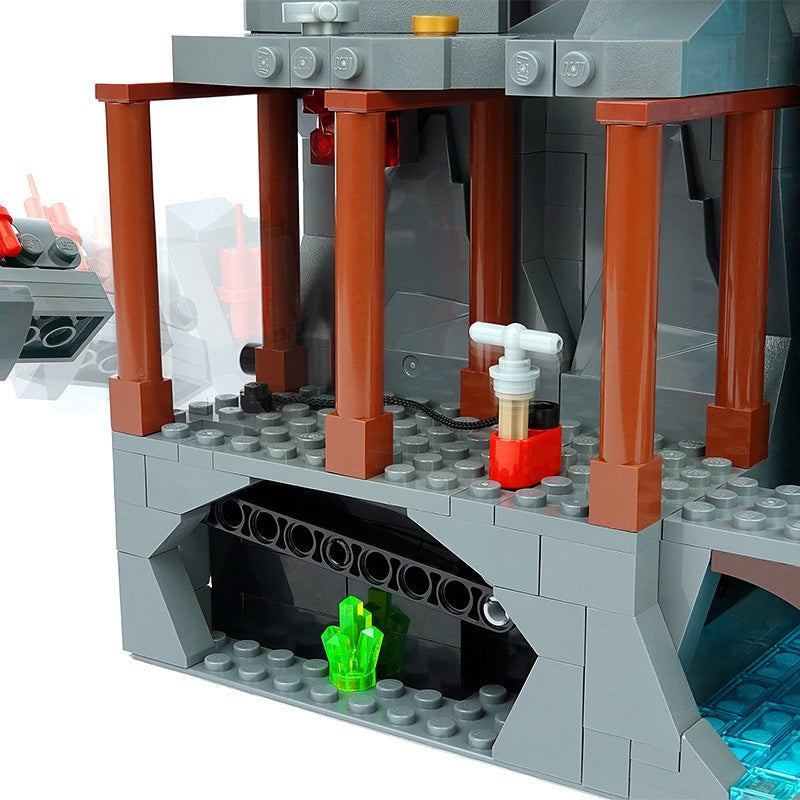 Working Waterfall Mountain Kinetic Landscape Building Kit | LEGO-Compatible MOC - 2