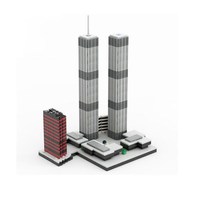 World Trade Center Building Kit | Microscale Edition | LEGO-Compatible MOC - 2