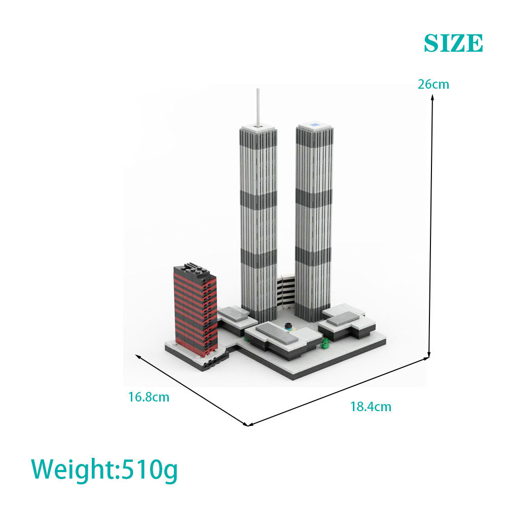 World Trade Center Building Kit | Microscale Edition | LEGO-Compatible MOC - 3