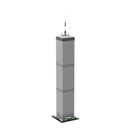 World Trade Center MOC 1:800 Scale Skyscraper Architecture Building Kit - 1