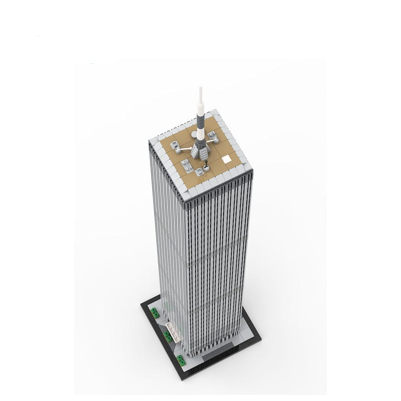 World Trade Center MOC 1:800 Scale Skyscraper Architecture Building Kit - 3