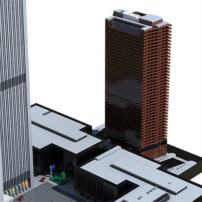 World Trade Center Twin Towers MOC 1:625 Architecture Building Kit - 2