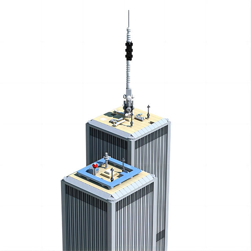 World Trade Center Twin Towers MOC 1:625 Architecture Building Kit - 3