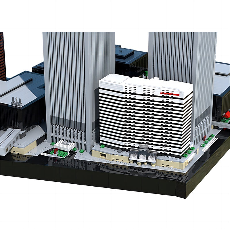 World Trade Center Twin Towers MOC 1:625 Architecture Building Kit - 4