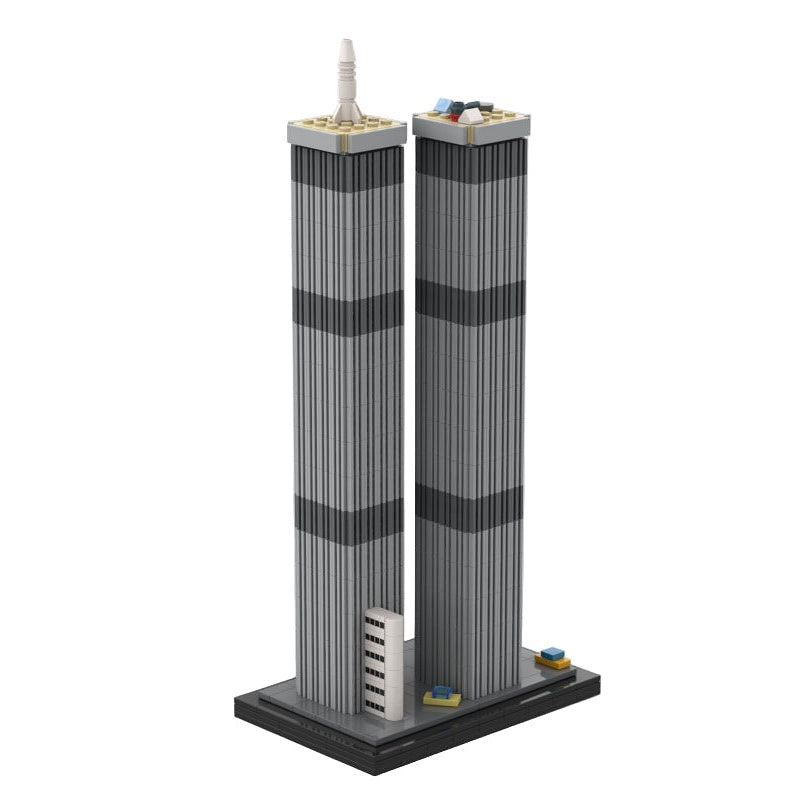 World Trade Center Twin Towers MOC Skyscraper Architecture Building Ki ...