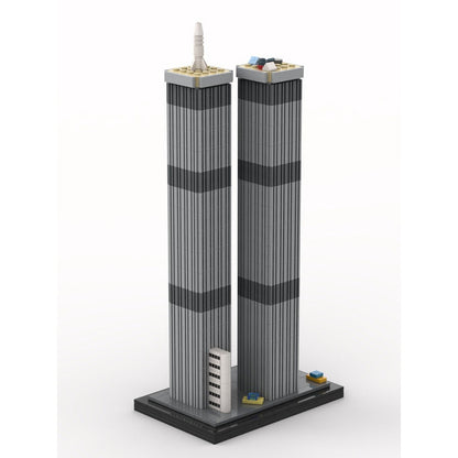 World Trade Center Twin Towers MOC Skyscraper Architecture Building Kit - 2