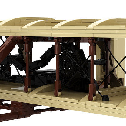 wright brothers airplane building set | lego compatible - 6
