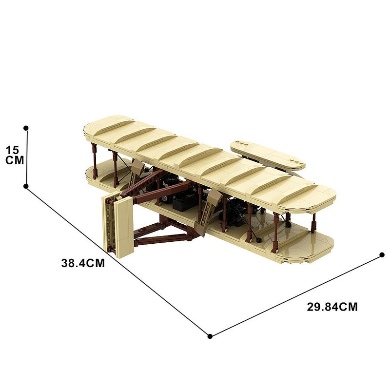 Wright Brothers Airplane MOC Building Kit | Historic Aircraft Model - 4