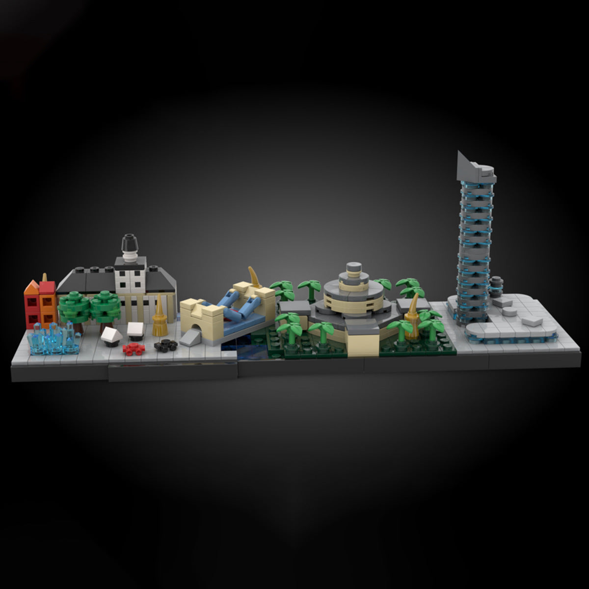 wrocław skyline building kit | moc-96825 - 2