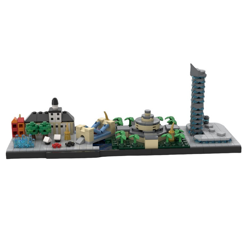 Wrocław Skyline MOC Architecture Building Kit - 1