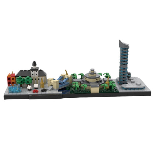 Wrocław Skyline MOC Architecture Building Kit - 1