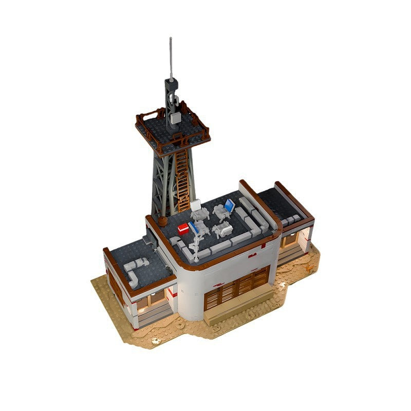 WSQK Retro Radio Station MOC Building Kit | Broadcast Tower Architecture Model - 3