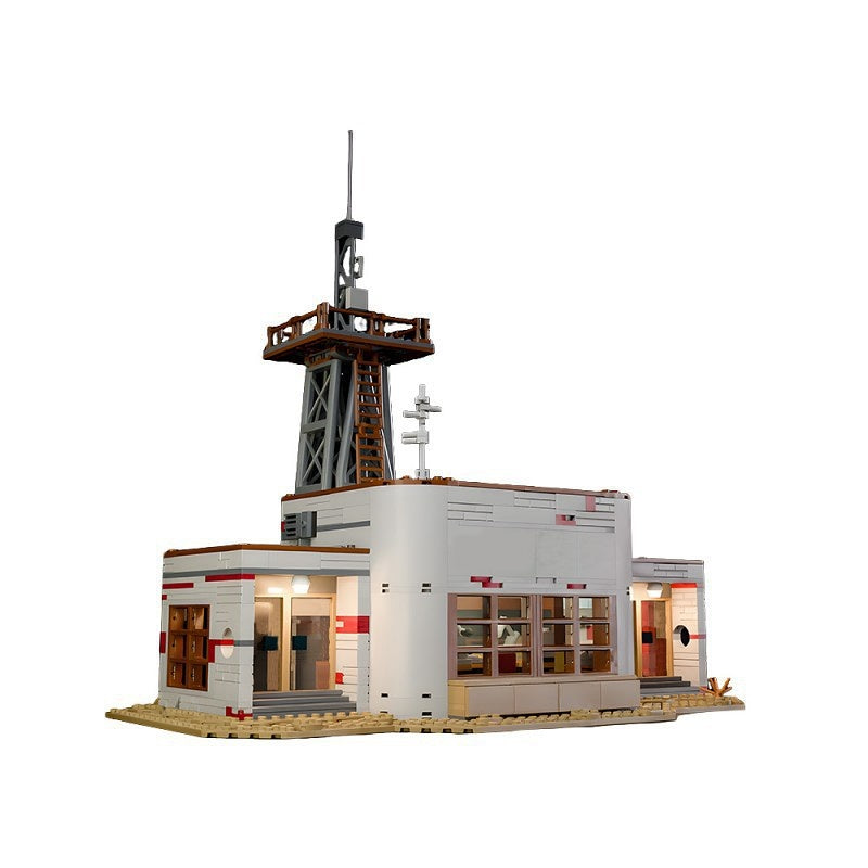 WSQK Retro Radio Station MOC Building Kit | Broadcast Tower Architecture Model - 5