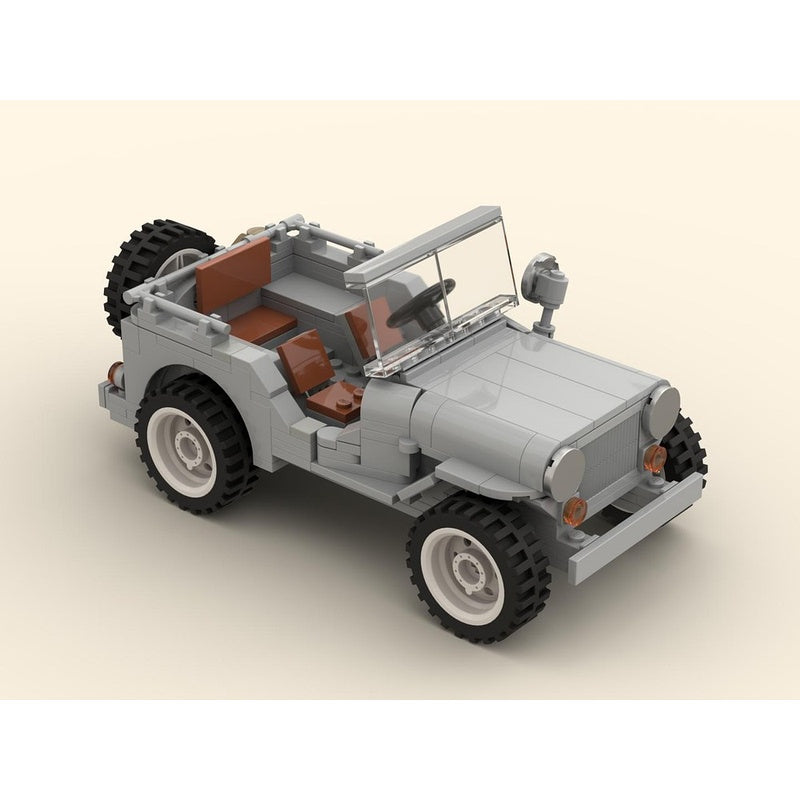 WWII 4x4 Military Utility Vehicle MOC Building Kit - 1