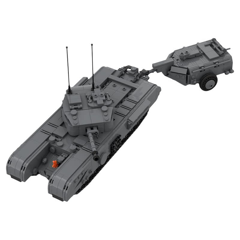 WWII Churchill Crocodile Flamethrower Tank MOC Building Kit - 4