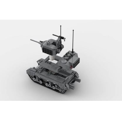 WWII M5 Light Tank MOC Building Kit | Historical Military Vehicle Model - 3