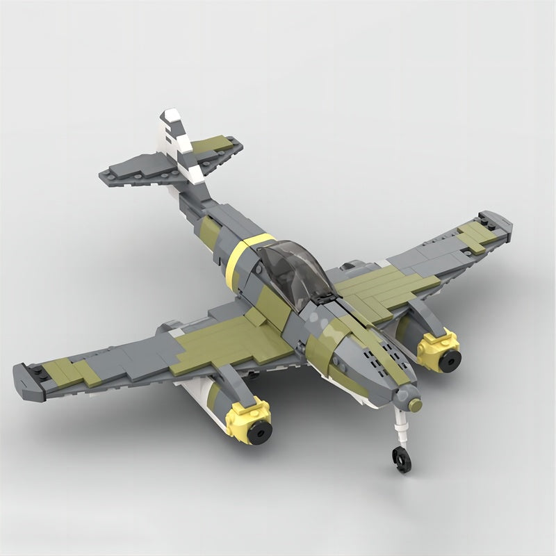 WWII Me 262 Twin-Engine Jet Fighter MOC Building Kit - 1