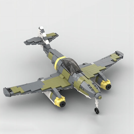 WWII Me 262 Twin-Engine Jet Fighter MOC Building Kit - 1