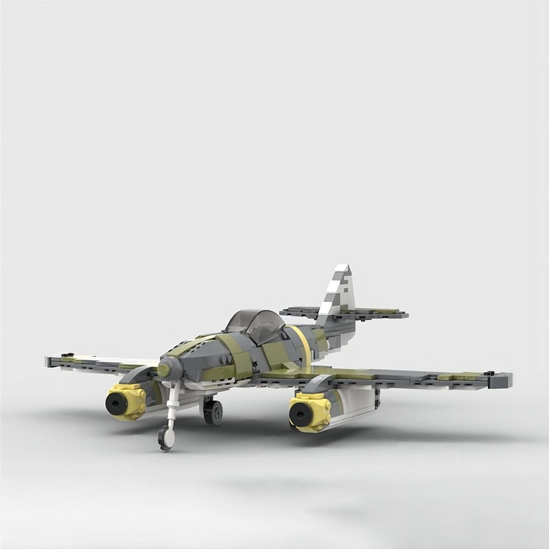 WWII Me 262 Twin-Engine Jet Fighter MOC Building Kit - 2