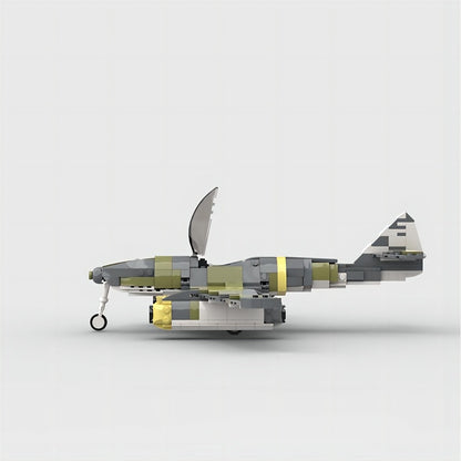 WWII Me 262 Twin-Engine Jet Fighter MOC Building Kit - 4