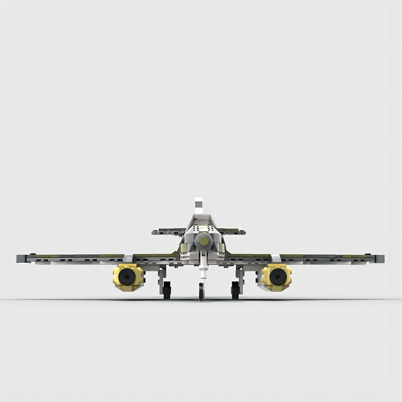 WWII Me 262 Twin-Engine Jet Fighter MOC Building Kit - 5