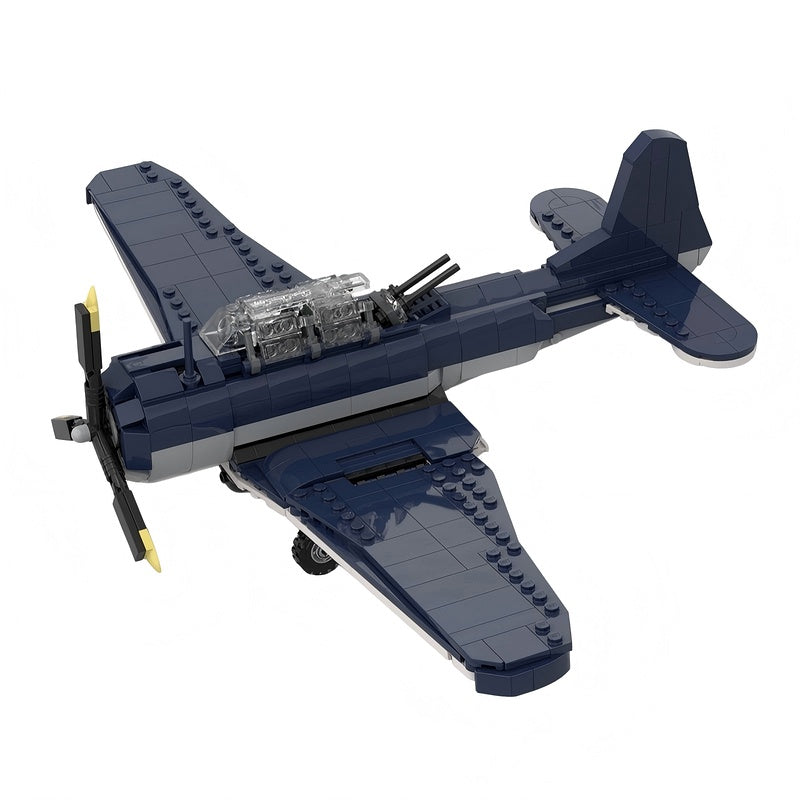 WWII SBD Dauntless Dive Bomber MOC Building Kit | Aircraft Model - 1
