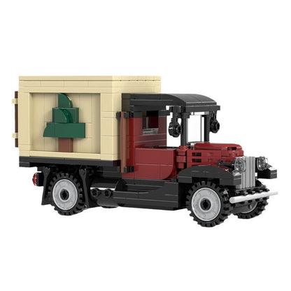X-mas Tree Truck Building Kit | Winter Village | LEGO-Compatible MOC - 3