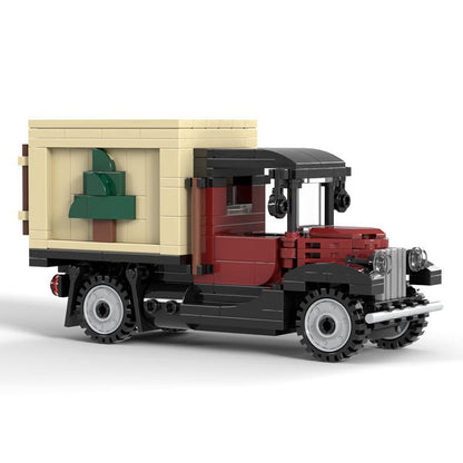 X-mas Tree Truck Building Kit | Winter Village | LEGO-Compatible MOC - 4