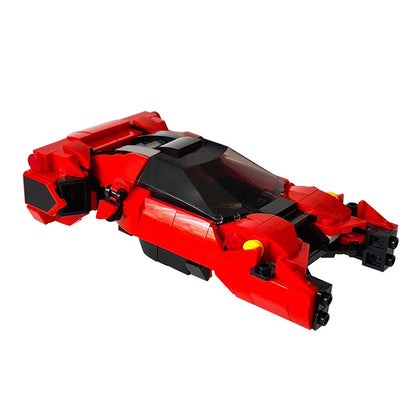 XF-40 Spinner Futuristic Flying Supercar Building Kit | LEGO-Compatible MOC - 4