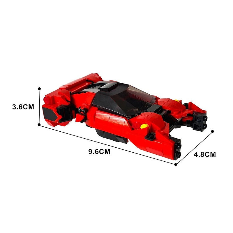 XF-40 Spinner Futuristic Supercar MOC Building Kit | Flying Vehicle - 2