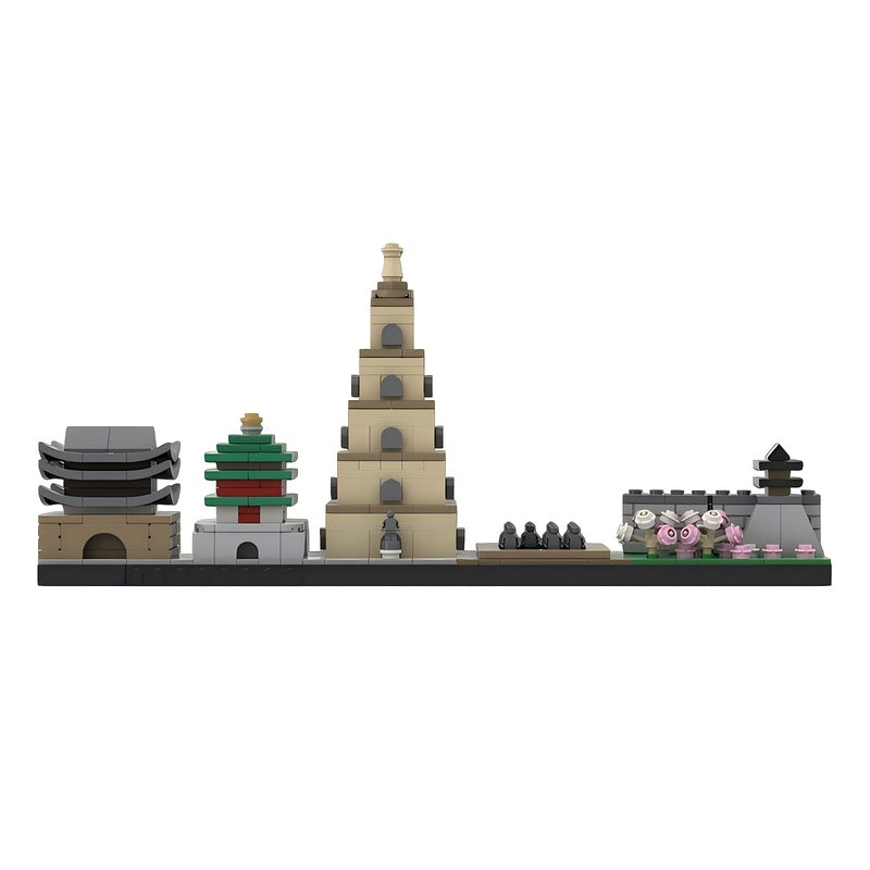 Xi'an Skyline Building Kit | LEGO-Compatible MOC - 2