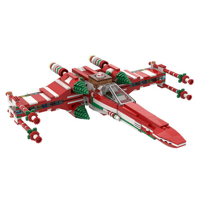 xmas wing fighter building set | star wars | moc-53183 - 2