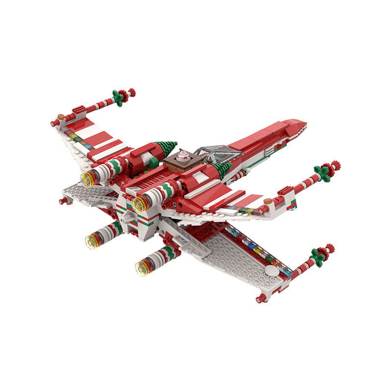 xmas wing fighter building set | star wars | moc-53183 - 3