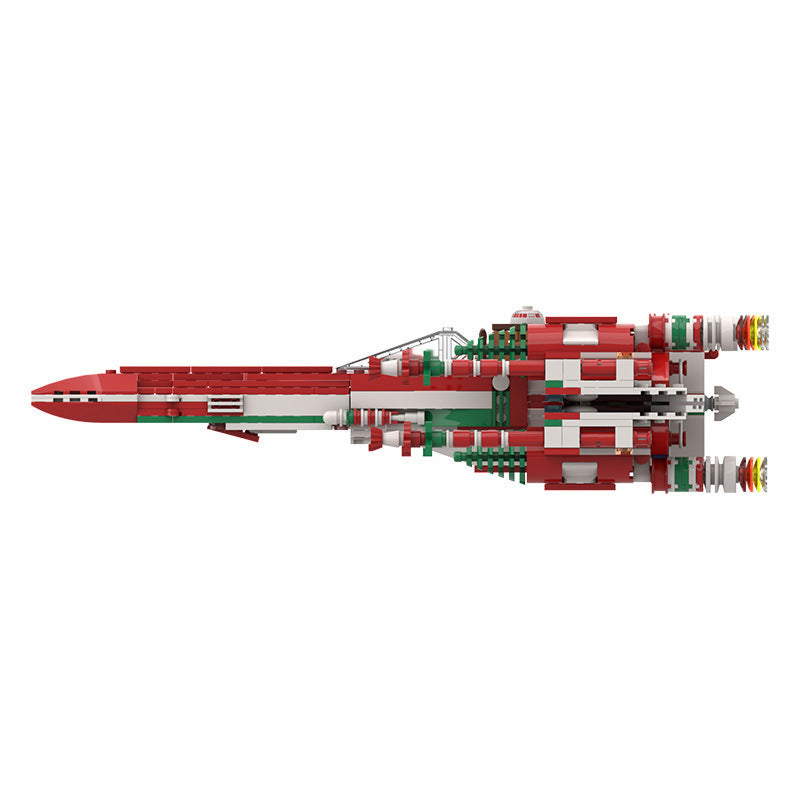 xmas wing fighter building set | star wars | moc-53183 - 4