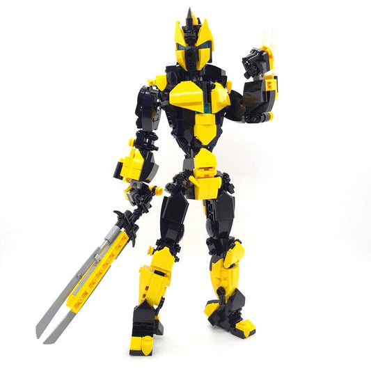 XR-7 'Yellow Jacket' Mech Building Kit | Compatible MOC - 1