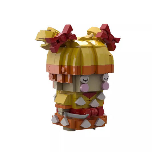 yassified zenitsu brickheadz building set | demon slayer | moc-118479 - 1