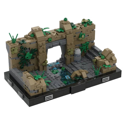 Yavin IV Temple Ruins Diorama Building Kit | Star Wars | MOC-210990 - 1