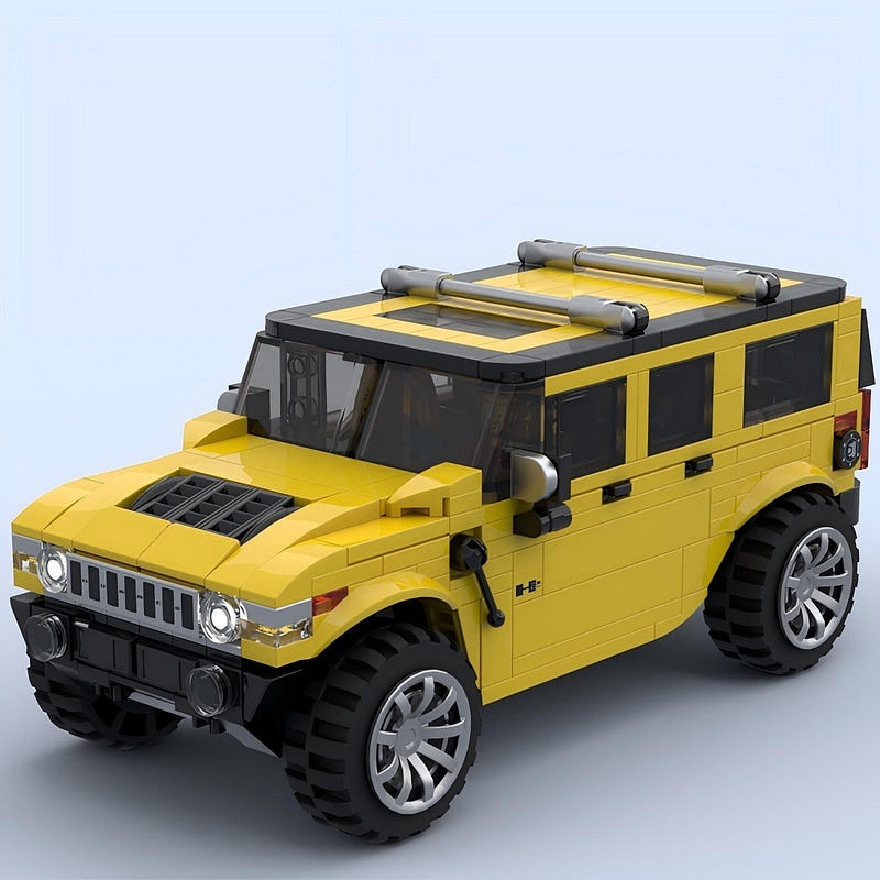 Yellow Adventure 4x4 Heavy Off-Road Cruiser MOC Building Kit - 5
