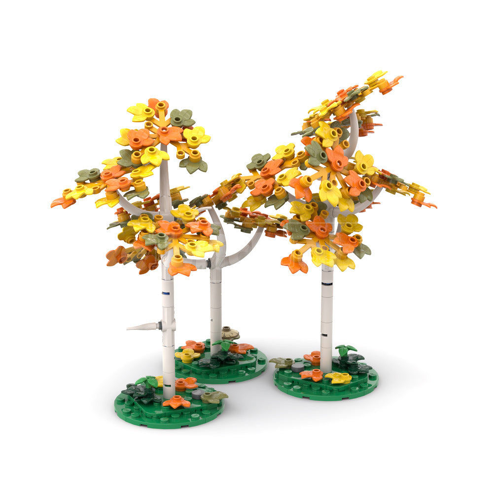 yellow birch trees building set | moc-208230 - 1