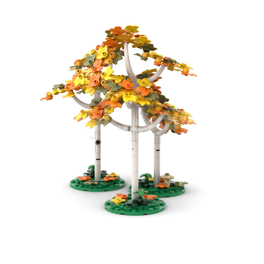 yellow birch trees building set | moc-208230 - 2