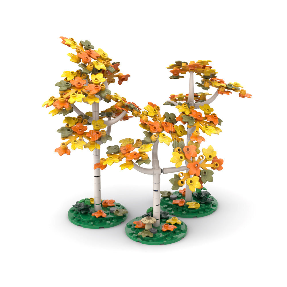 yellow birch trees building set | moc-208230 - 3
