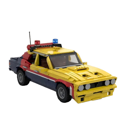 Yellow Pursuit Muscle Car MOC Building Kit - 1