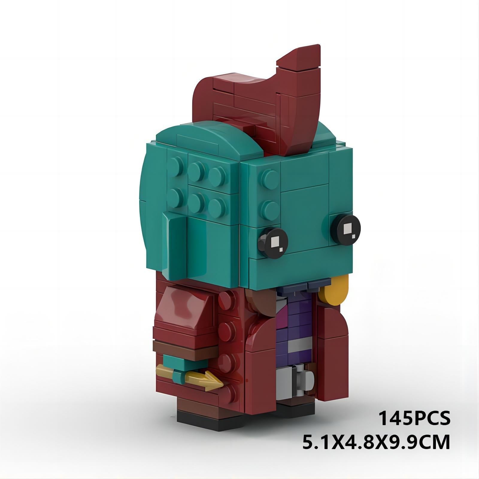 yondu brickheadz building set | marvel moc | lego-compatible blocks - 5