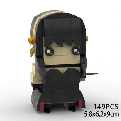 yor forger brickheadz building set | spy x family | lego-compatible - 1